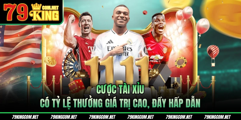 Cược tài xỉu có tỷ lệ thưởng khổng lồ, hấp dẫn